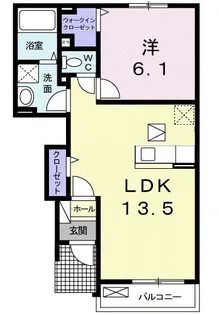 パリス・ミズキ【1階】の間取り