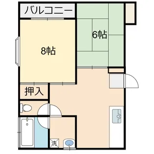 エルハイツ【1階】の間取り