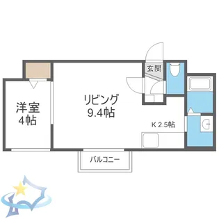 Verde Maruyama【1階】の間取り