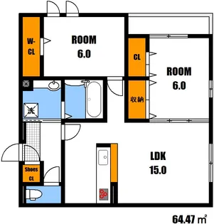 サニーコートM【2階】の間取り