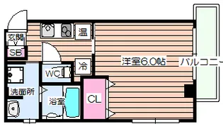 みおつくし堂島II【6階】の間取り