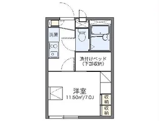 レオパレスサクライ【2階】の間取り