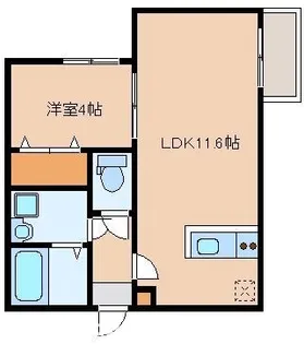 SANBATH WAJIRO【2階】の間取り