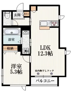 メゾン・ド・ロン【3階】の間取り