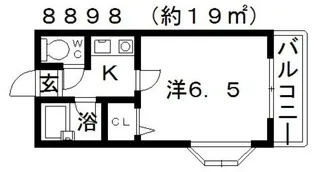 杉村ハイツII【4階】の間取り
