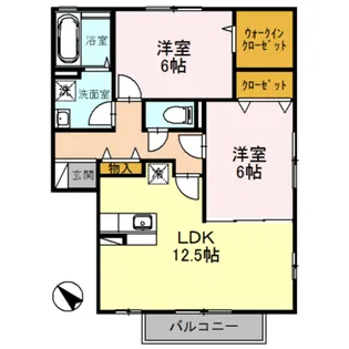 オーキッドガーデン曽根【2階】の間取り
