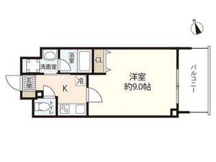 ブリリアンクラス河原町【7階】の間取り