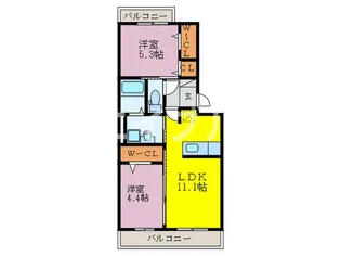 レガート【1階】の間取り