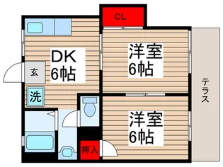 コートカトレア【1階】の間取り