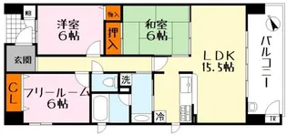 リーヴス堅田駅前【8階】の間取り
