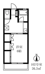 ファミーユ高島【1階】の間取り