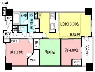 マイキャッスル仲町台ステーションフロント【2階】の間取り