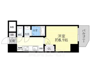 Mv.imp新大阪【1階】の間取り