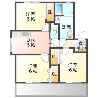 トレステーラ東中津ヴィラF【1階】の間取り