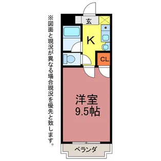 ベルシャイン【1階】の間取り