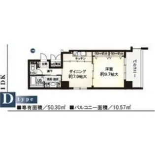 アルデールヒル内久宝寺【1階】の間取り