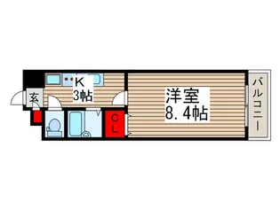 リバーサイドハイツ7号館【3階】の間取り