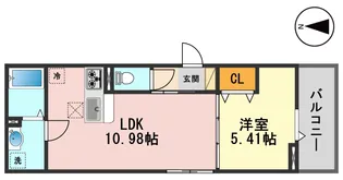 UPGODHORIKIRI【1階】の間取り