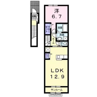 ラフィネ【2階】の間取り