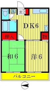 エステート奥戸【1階】の間取り