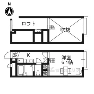レオパレスweenyflat【2階】の間取り
