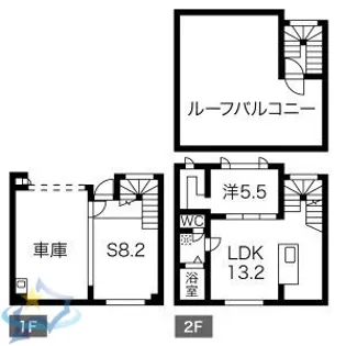 KP-Garage KOTONI A棟【1階】の間取り