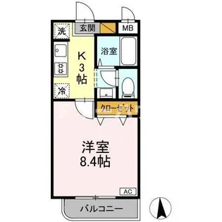 ベイグランデ【3階】の間取り