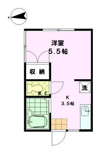 コーポサンライズ【1階】の間取り