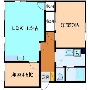ワイズハウス【1階】の間取り