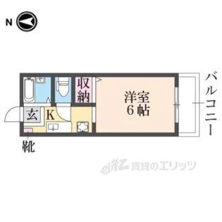 グリーンハイツ2番館【2階】の間取り