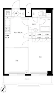 ルーブル下丸子【4階】の間取り