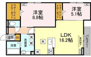 ルヴィータ川名山町【1階】の間取り