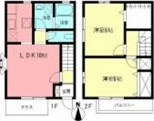 トーラス秋葉台【1階】の間取り