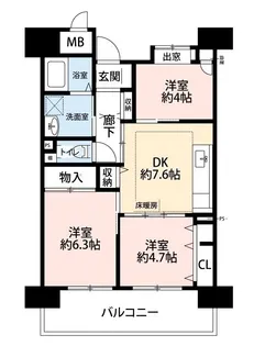 OPH北千里駅前【1階】の間取り