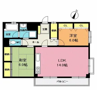 ウッディヒルズII【3階】の間取り