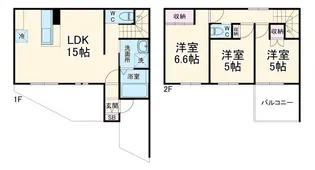Sun Maison Zen EWの間取り