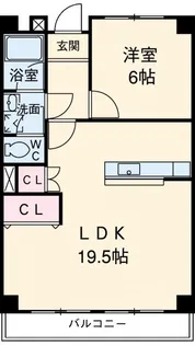 エクセル浅井【4階】の間取り