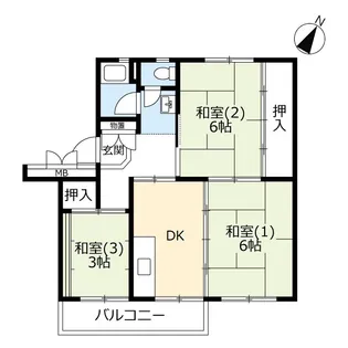 UR北本【4階】の間取り