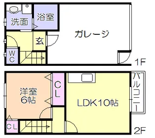 福福ベースZ棟【2階】の間取り