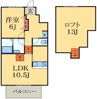 サンドラコ【1階】の間取り