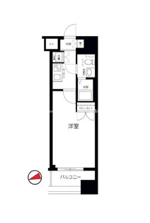 ヴィーダ・スカイコート品川【6階】の間取り