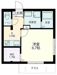 カーサグリージア【1階】の間取り