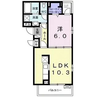 フェリシダッズ西京極【3階】の間取り
