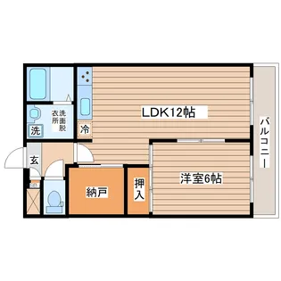 中田アヴェニューII【4階】の間取り