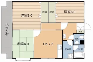 カトレア【2階】の間取り
