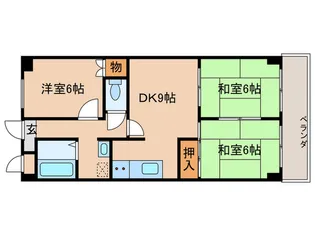 シャルレ8番館【2階】の間取り