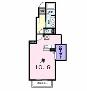 アプレンデールII【1階】の間取り