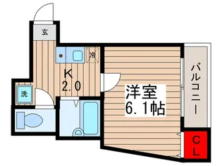 ティーズフラット押上【2階】の間取り