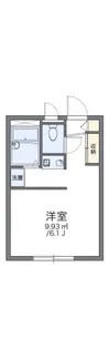 レオパレス中央【1階】の間取り