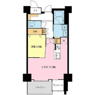 PLAZA布瀬II【4階】の間取り